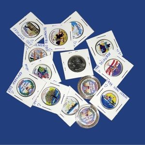 Assorted Colorized Quarter Coins- Price is for 1 Coin Only